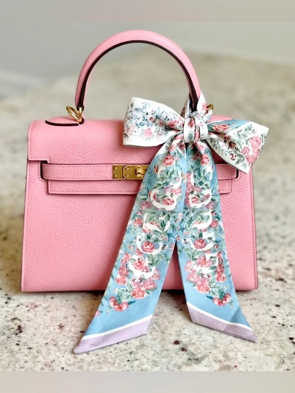 New Summer Floral Extra Long Ribbon Scarf 🌸